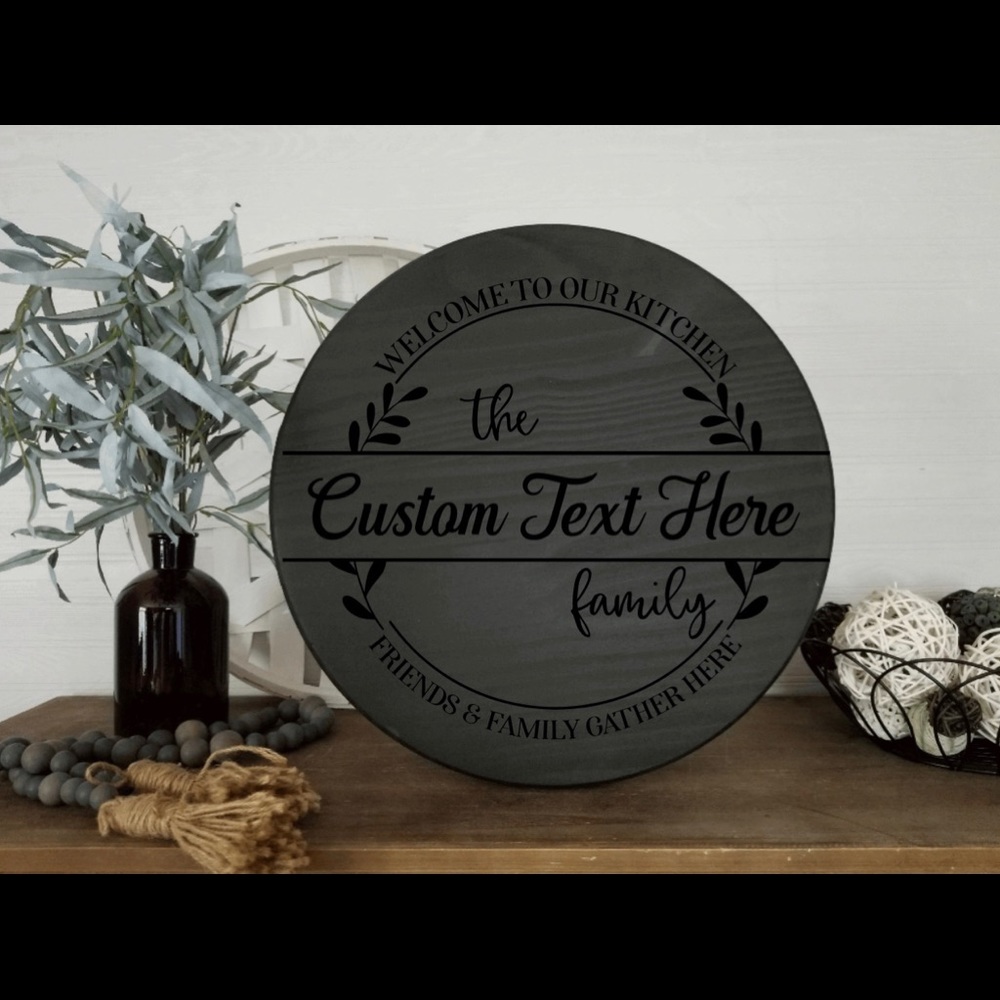 Personalized wood signs